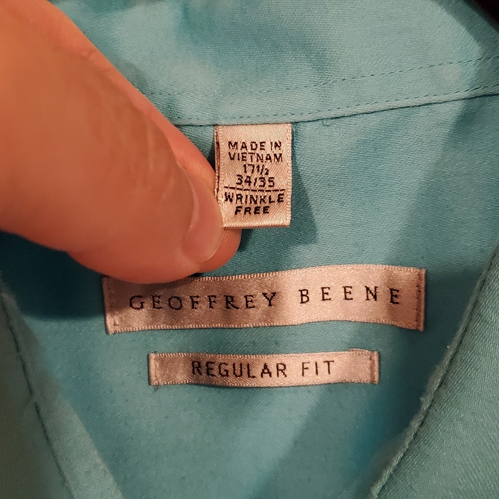 Geoffrey Beene 17 1/2, 34/35 Wrinkle Free Dress Shirt